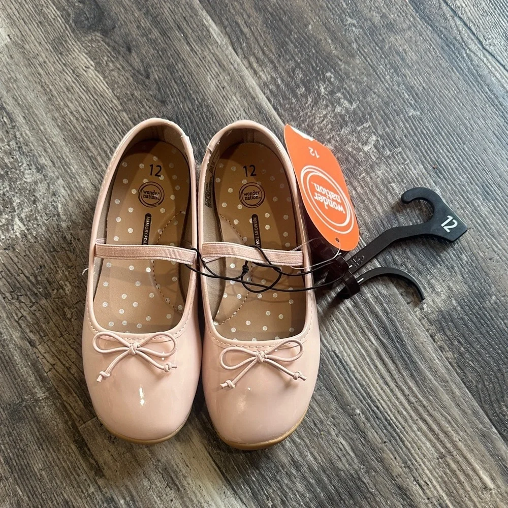 NEW Wonder Nation Blush Ballet Flats size 12